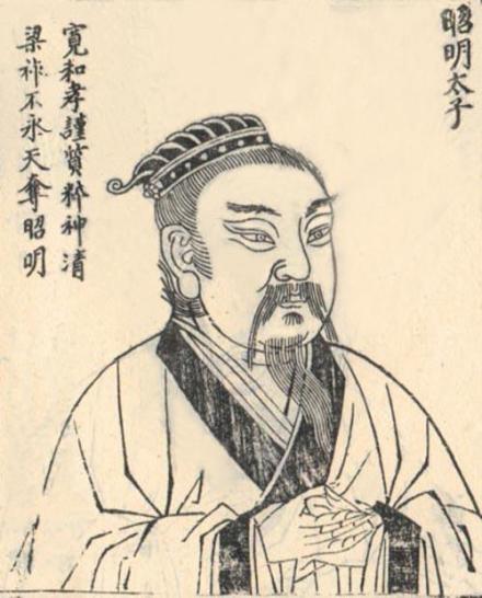 萧统题跋像
萧统题跋像