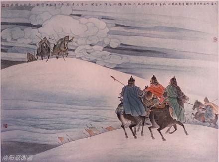 寇衡作品 王昌龄从军行诗意画 寇衡作品 王昌龄从军行诗意画