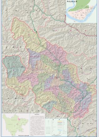 平武县行政区图