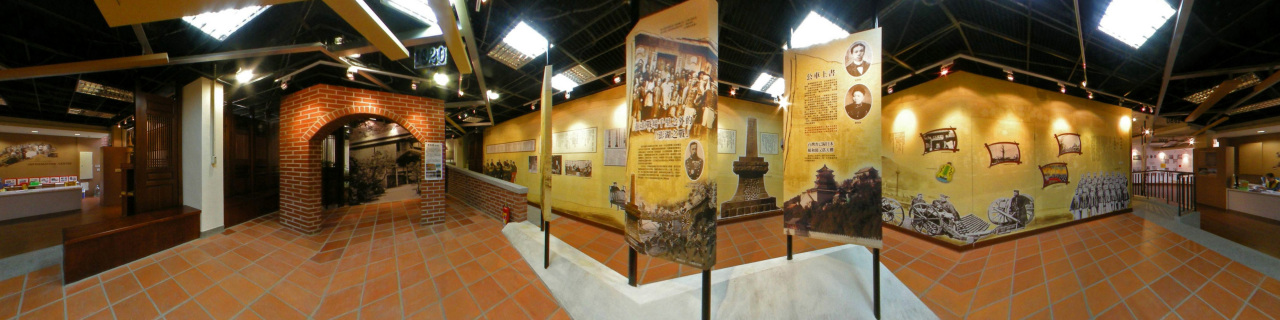 台湾彰化县的史迹馆保留着彰化保卫战的防空洞