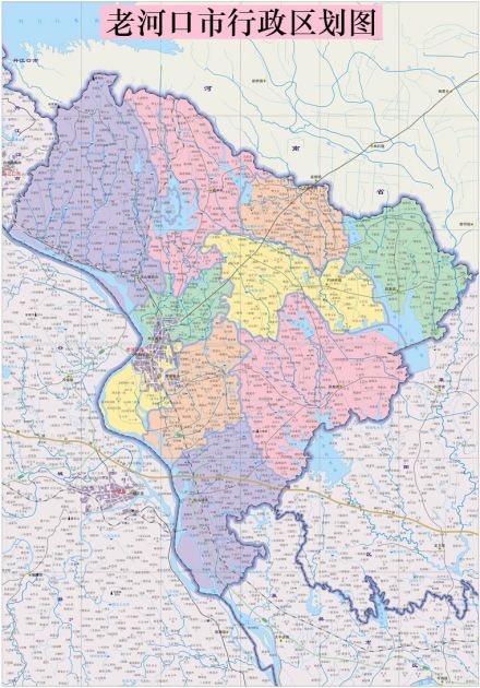 老河口行政区划图 老河口行政区划图