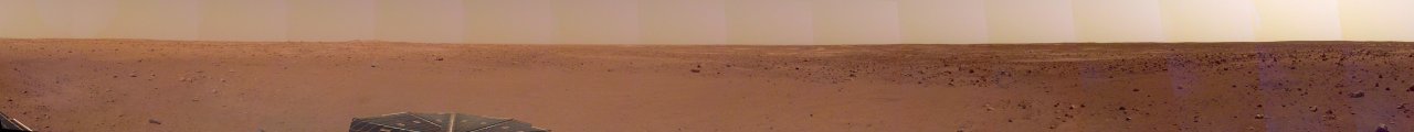 2018年12月9日洞察号着陆器拍摄的火星地表全景照