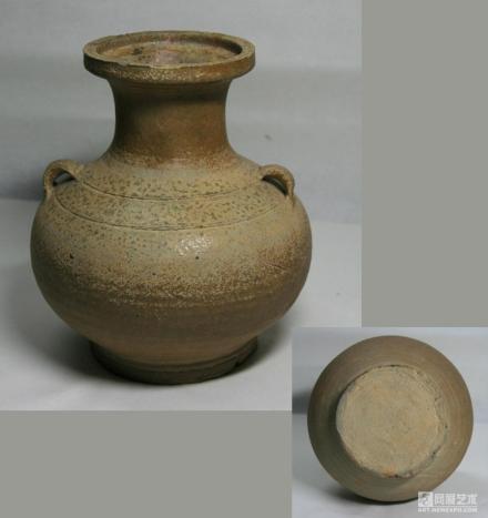 晋朝·盘口瓶·越窑釉 晋朝·盘口瓶·越窑釉