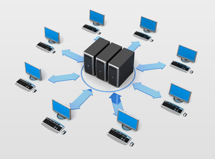 计算机网络链接示意图 计算机网络链接示意图