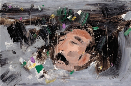 吴冠中油画《野草》