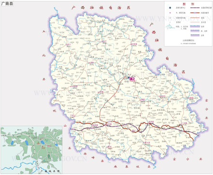 广南县地图 广南县地图