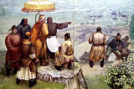 忽必烈视察疏浚大运河的工程
忽必烈视察疏浚大运河的工程