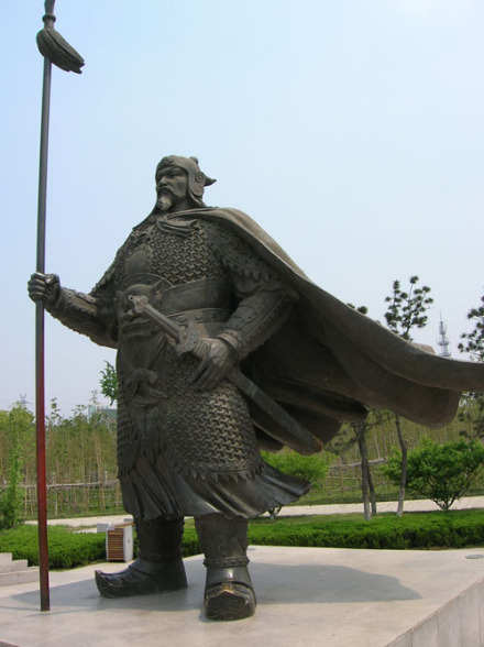 唐顺之从军塑像 唐顺之从军塑像