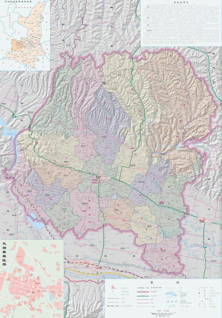 凤翔区地图 凤翔区地图