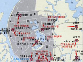 南昌起义路线 南昌起义路线