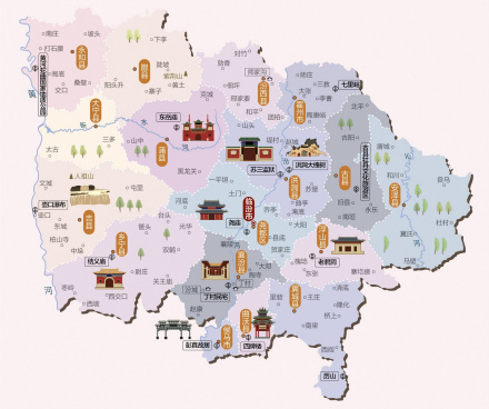 临汾人文地图 临汾人文地图