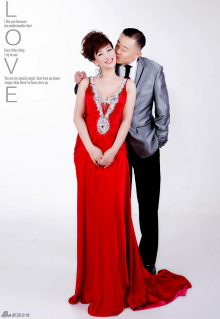 胡洁夫妇婚纱照 胡洁夫妇婚纱照