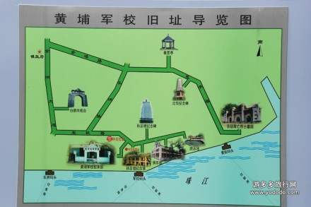 黄埔军校旧址地图 黄埔军校旧址地图