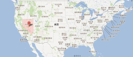 内华达州在美国的位置
内华达州在美国的位置