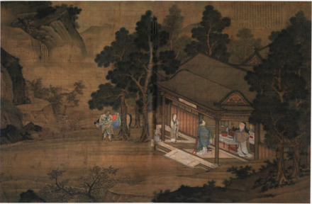 清黄应谌《屈原卜居图》 清黄应谌《屈原卜居图》