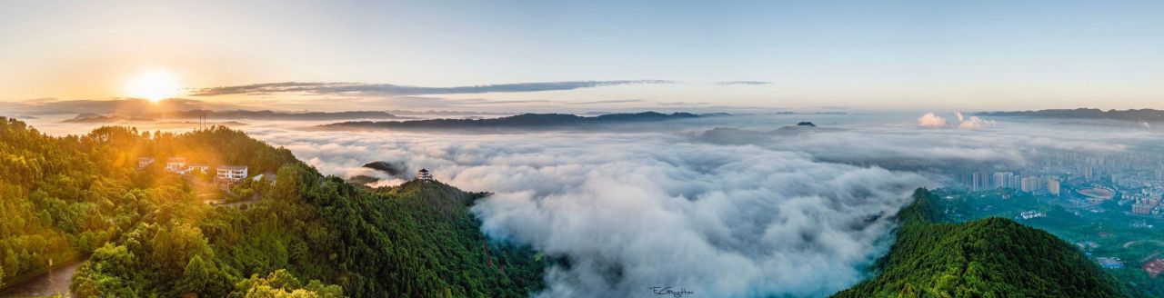 达州凤凰山云海 达州凤凰山云海