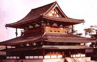 日本法隆寺金堂(南朝风格)
日本法隆寺金堂(南朝风格)