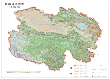 青海地势图 青海地势图