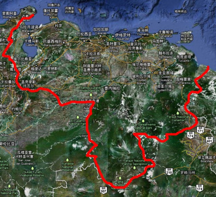 委内瑞拉卫星地图 委内瑞拉卫星地图