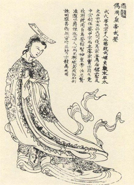 武则天题跋像
武则天题跋像