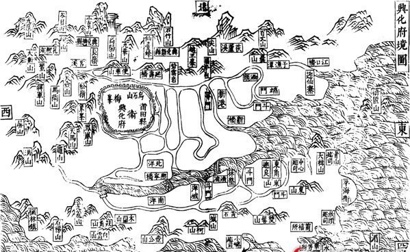 明天启四年（1624年）的《兴化府境图》