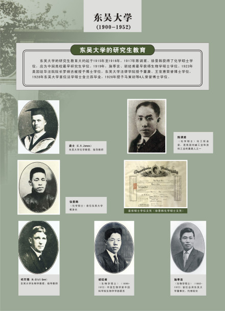 东吴大学的研究生教育 东吴大学的研究生教育