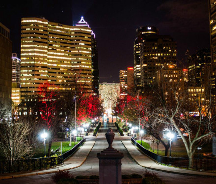 麦吉尔大学夜景 麦吉尔大学夜景