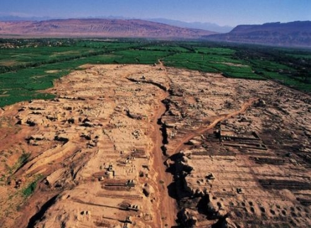 吐鲁番中绿洲和沙漠
吐鲁番中绿洲和沙漠