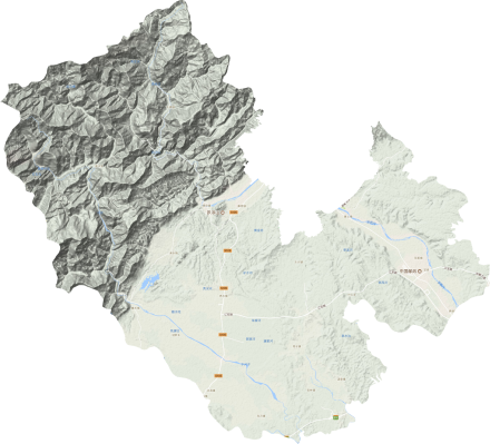 安州区地形图高