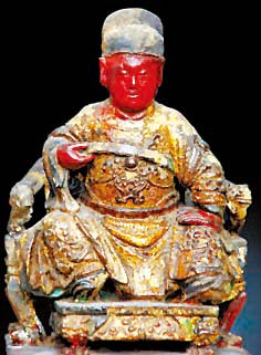 南安发现的木雕郑成功神像
南安发现的木雕郑成功神像