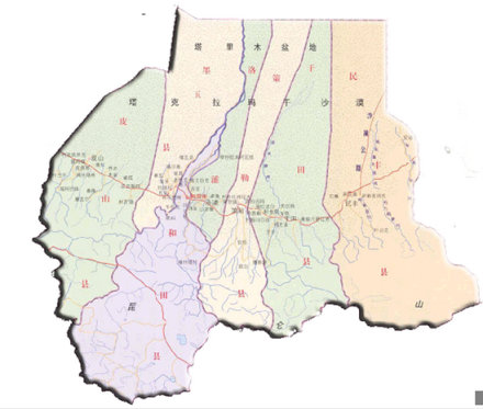 在和田地区东部 在和田地区东部
