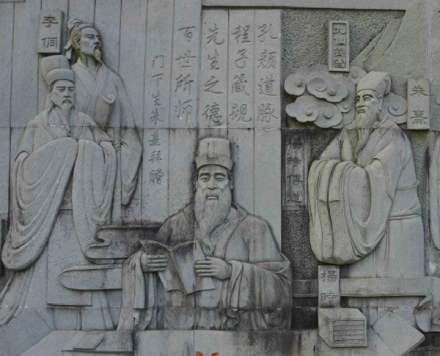 闽学四贤浮雕 闽学四贤浮雕