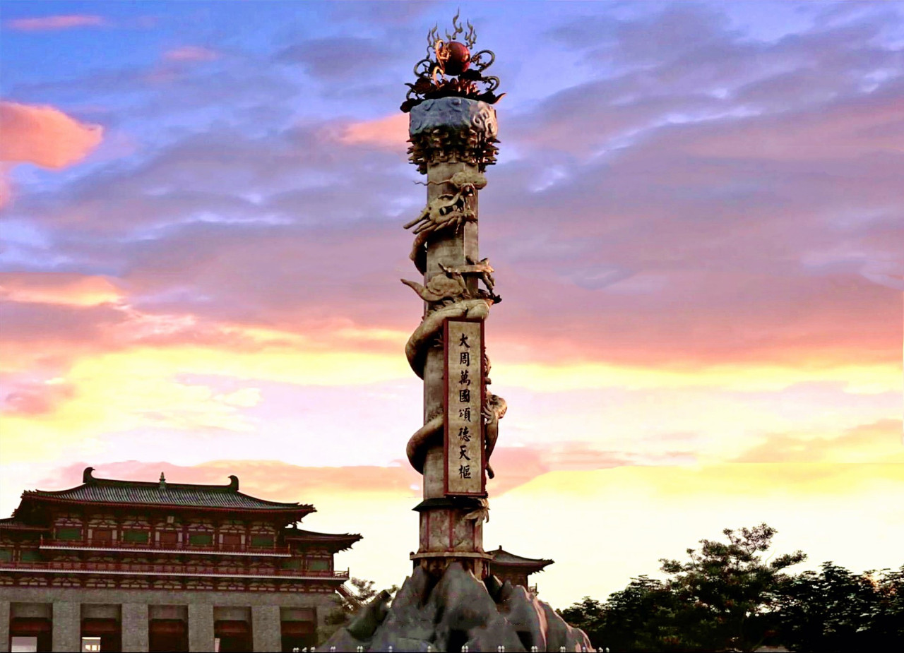 大周万国颂德天枢复原图