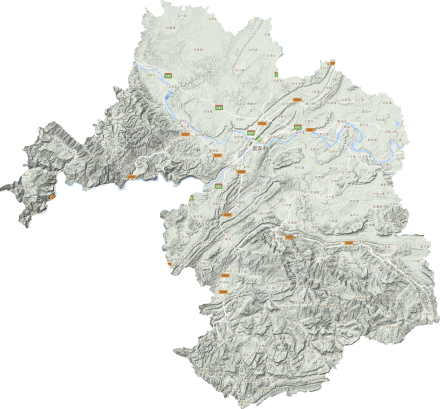 宜宾市地形图高清版大图