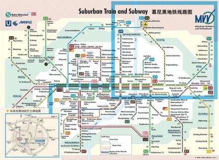 慕尼黑公共交通网络 慕尼黑公共交通网络