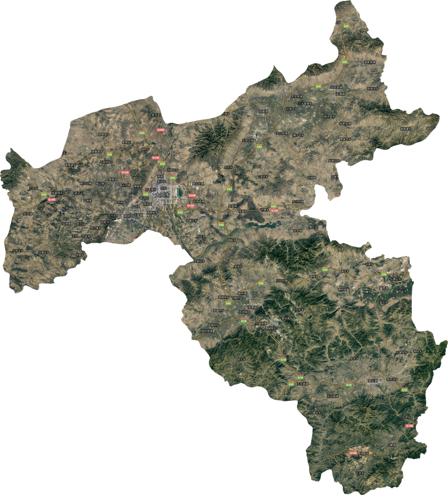 大同市卫星图高清版大图