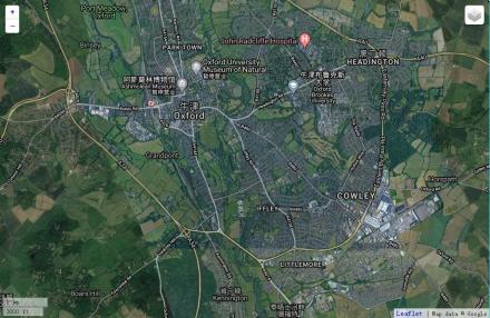 牛津卫星地图 牛津卫星地图