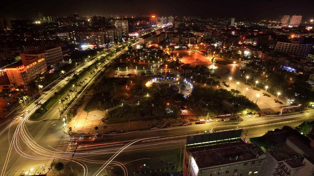 合浦县城区夜景