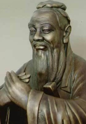 行周揖礼的孔子像 行周揖礼的孔子像