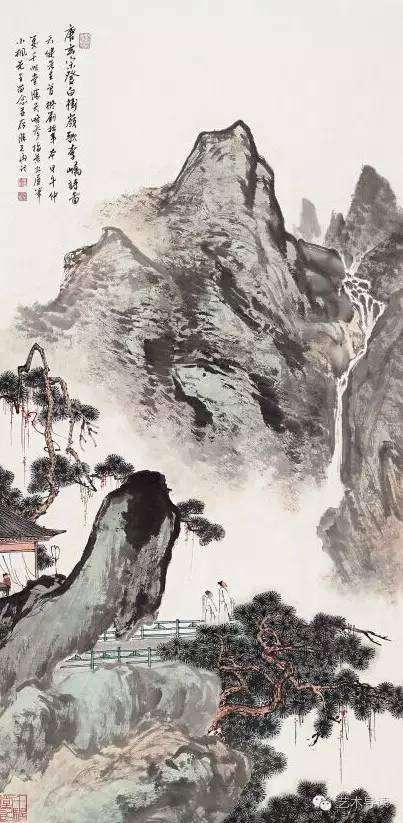 画作《唐玄宗登白卫岭歌李峤诗图》 画作《唐玄宗登白卫岭歌李峤诗图》