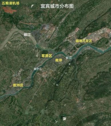宜宾市城市分布图