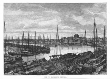 清代的天津码头 清代的天津码头