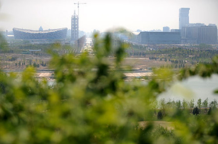 远眺中的国家体育场 远眺中的国家体育场