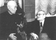 钟敬文与季羡林(左) 钟敬文与季羡林(左)