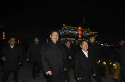 2015年,习主席视察西安城墙 2015年,习主席视察西安城墙