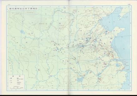 商代黄河长江中下游地区(《中国史稿地图集》) 商代黄河长江中下游地区(《中国史稿地图集》)