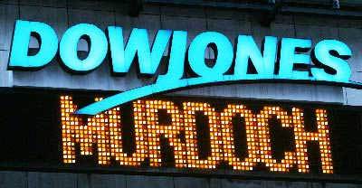 “道·琼斯”大牌下,默多克名字在闪烁
“道·琼斯”大牌下,默多克名字在闪烁