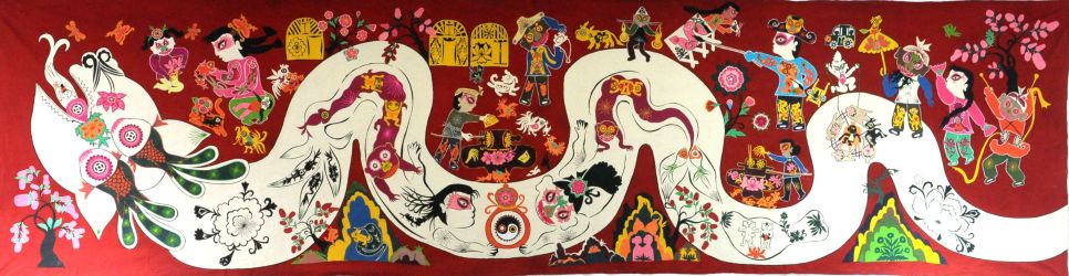 布堆画——黄河北斗七星大转弯