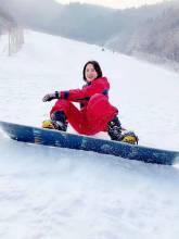 冬日滑雪 王力可