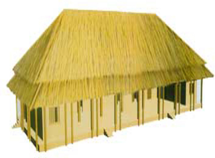 二里头一号宫殿复原图
二里头一号宫殿复原图